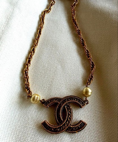 Collana girocollo catena - , perle
