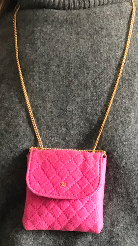 Chanel collana colore rosa - collana, in