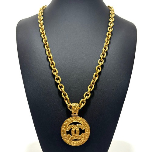 Collana cerchio logo chanel - logo,